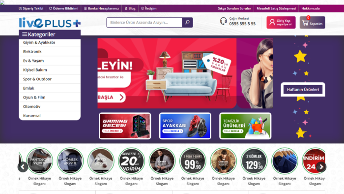 e ticaret sitenizi kurar ve sınırsız danışmanlık yaparım