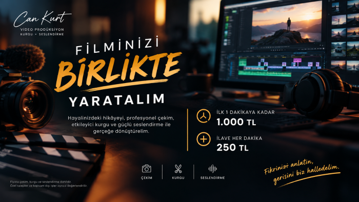 videolarınızı kusursuz kurgulayabilirim