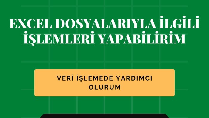 Excel tablolarınızı ihtiyacınıza göre düzenleyebilirim