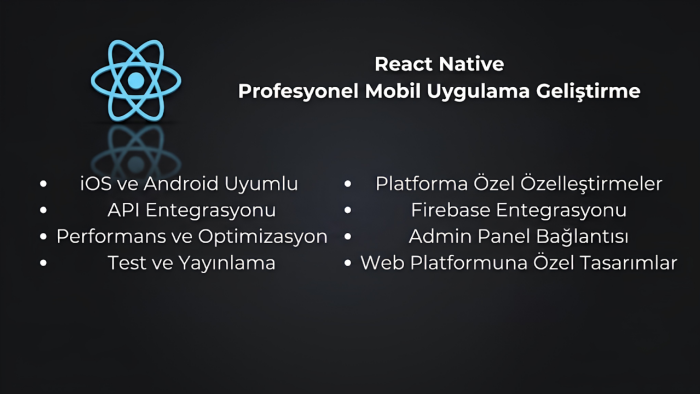 React Native ile hayalinizdeki mobil uygulamayı yapıyorum