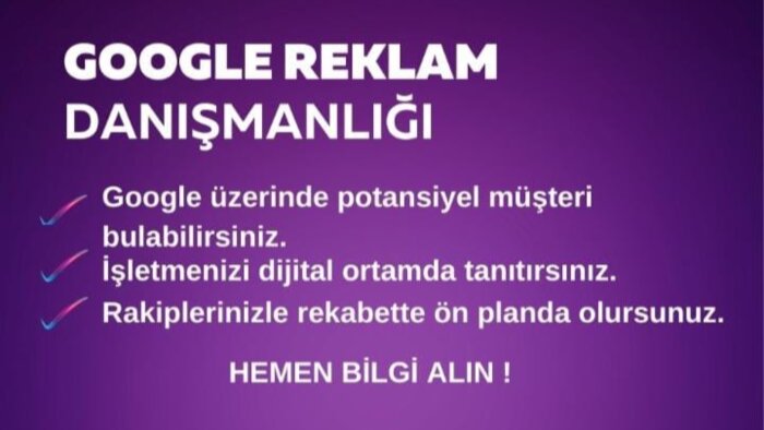 google reklamlarında profesyonel çalışma yapabilirim