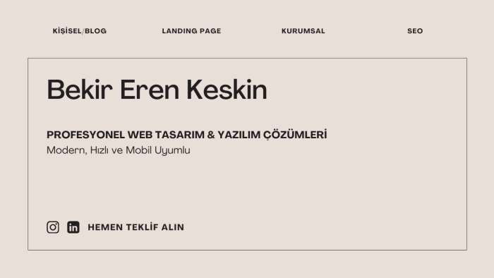 size özel modern ve mobil uyumlu web sitesi tasarlarım