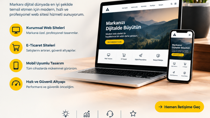 işletmenize özel web projeleri geliştiririm