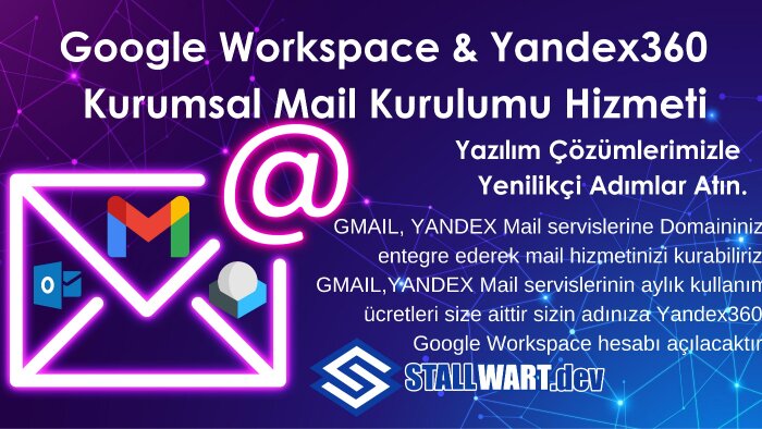 kurumsal Google, Yandex ve Hostinger mailinizi kurabilirim