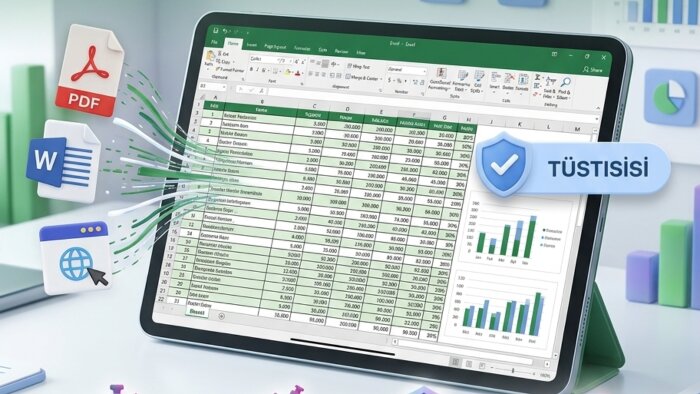 excel veri girişlerinizi yapabilirim