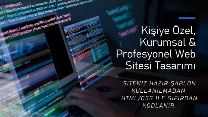 sizin için özel kodlanmış bir web sitesi tasarlarım