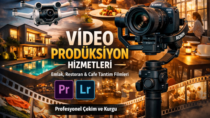 işletmeniz için sinematik drone ve mekan videosu hazırlarım