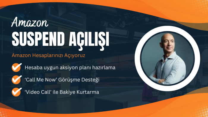 Amazon hesaplarınızın Suspend'ini açabilirim