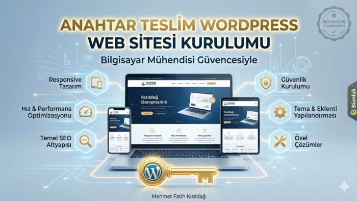 anahtar teslim wordpress site kurulumu yaparım