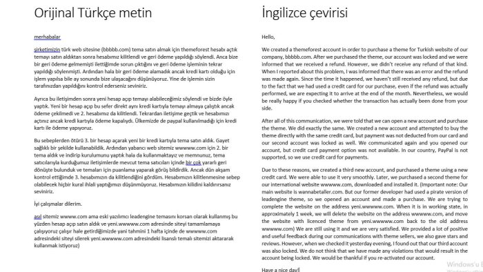 şirket/kişiye özel profesyonel çevirmenlik hizmeti sunarım