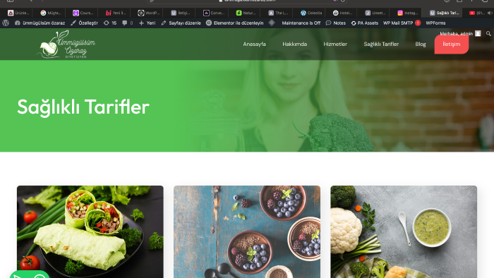 WordPress sitesi teslimiyle projelerinizi hayata geçiririm