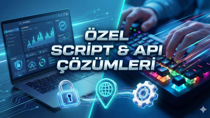 web siteniz için özel script ve fonksiyonel modüller yaparım