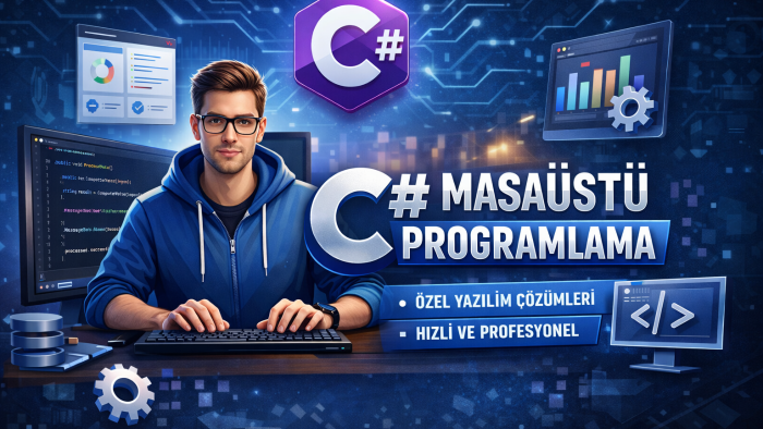 size özel C# masaüstü otomasyon yazılımları geliştiririm