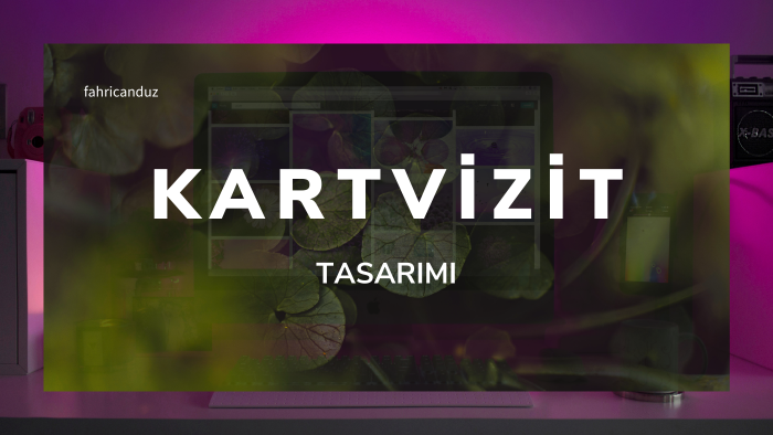şahsınız veya şirketiniz için kartvizit tasarlarım