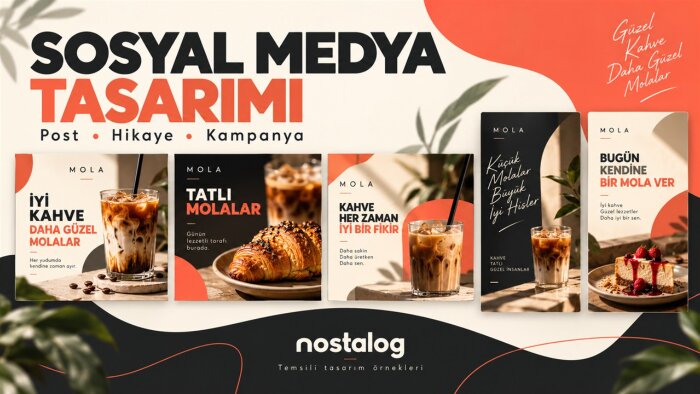 markanıza uygun sosyal medya post ve hikaye tasarlarım