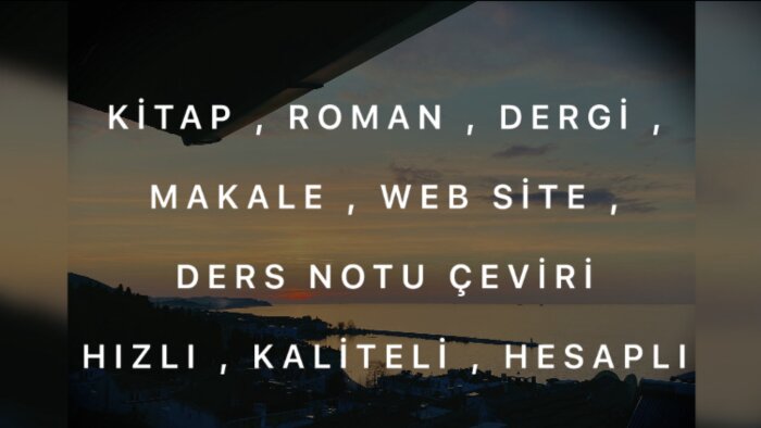 kaliteli ve hızlı bir şekilde kitap çeviririm