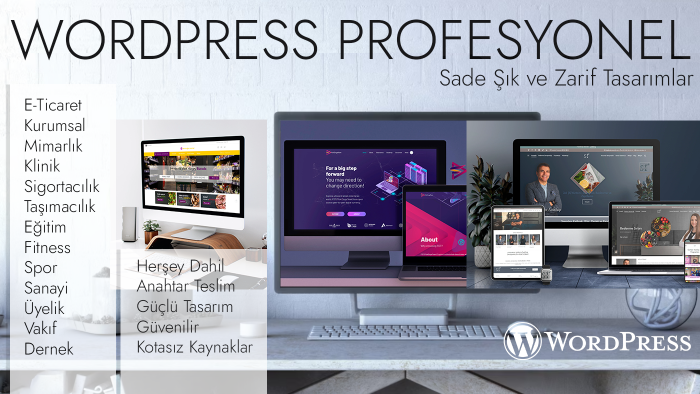 Wordpress ile web sitesi projelerinizi yapıyorum