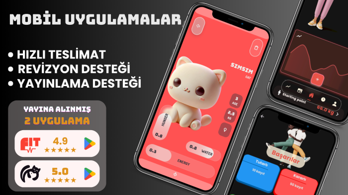 Flutter ile profesyonel mobil uygulamalar geliştirebilirim