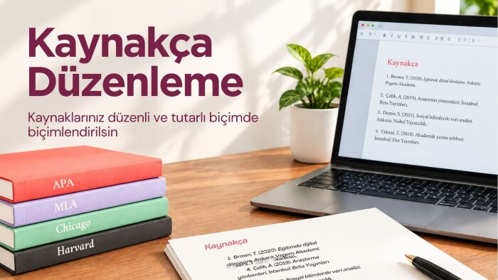 kaynakça ve metin içi atıflarınızı düzenlerim