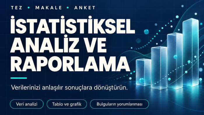 tüm istatistiksel analizler konusunda yardımcı olurum