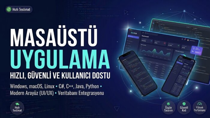 ihtiyacınıza özel masaüstü uygulaması geliştiririm