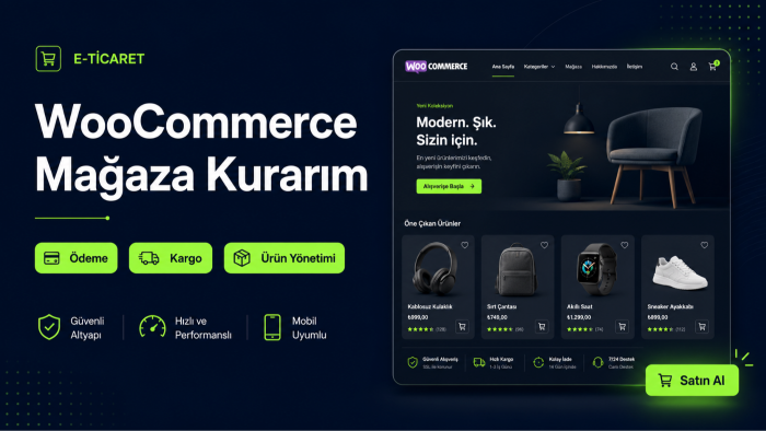 WooCommerce ile e-ticaret mağazanızı kurarım