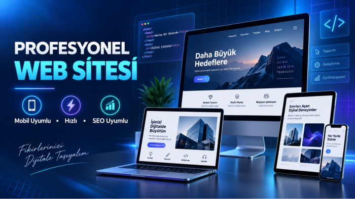 profesyonel ve mobil uyumlu web sitesi tasarlarım