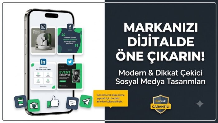 markanıza özel modern sosyal medya tasarımları hazırlarım