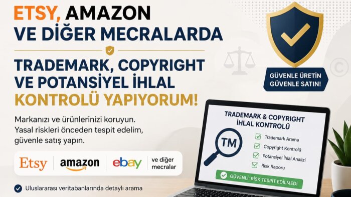 online mağazanız için trademark ve copyright takibi yaparım