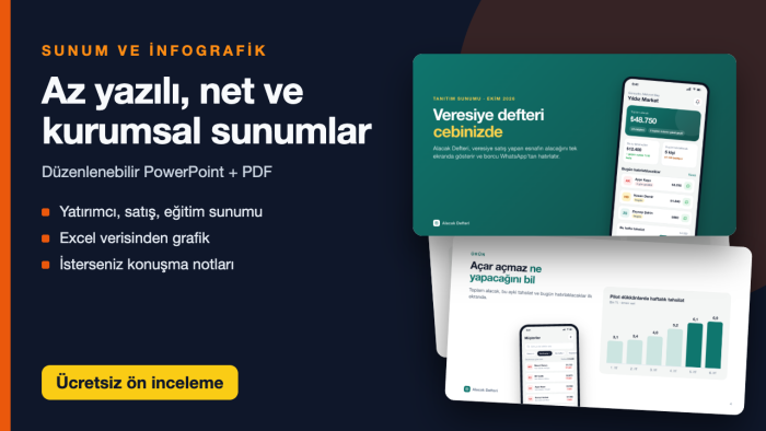 kurumsal PowerPoint sunum ve infografik tasarımı yaparım