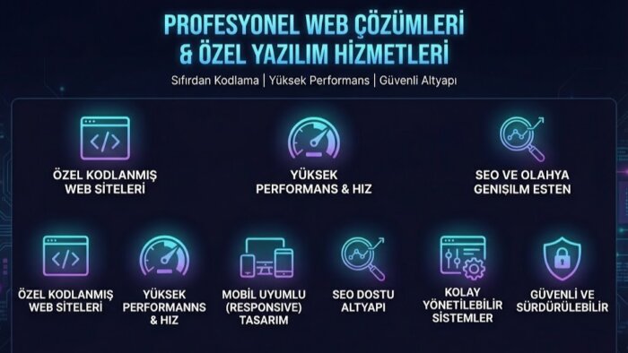 özel web sitenizi profesyonelce ve hızla geliştiririm