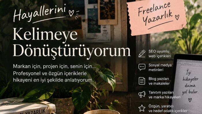 fikirlerinizi etkileyici ve özgün yazılara dönüştürüyorum