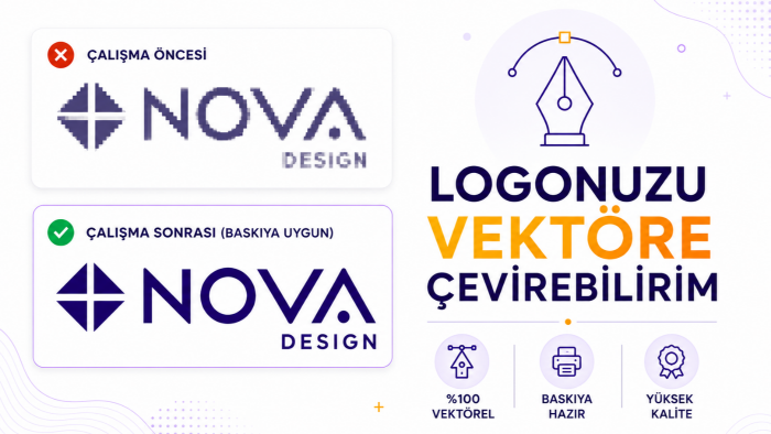 logonuzu vektöre çevirebilirim