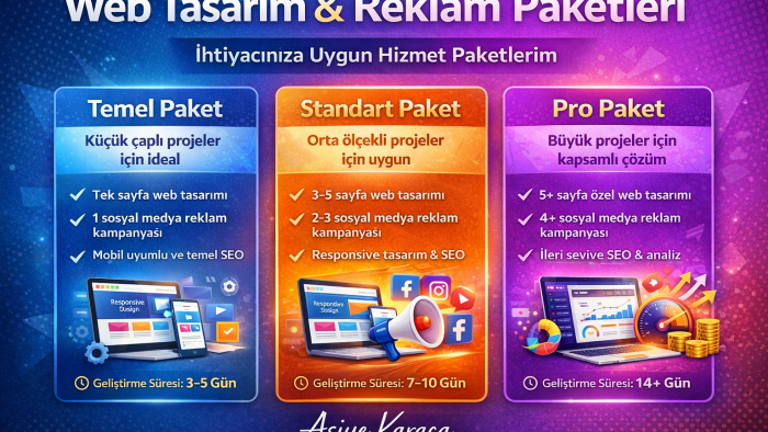 kullanıcı dostu ve mobil uyumlu web siteleri tasarlıyorum