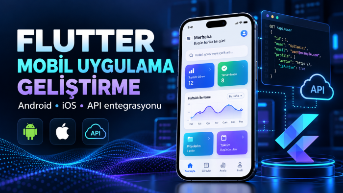 Flutter ile Android ve iOS mobil uygulama geliştiririm