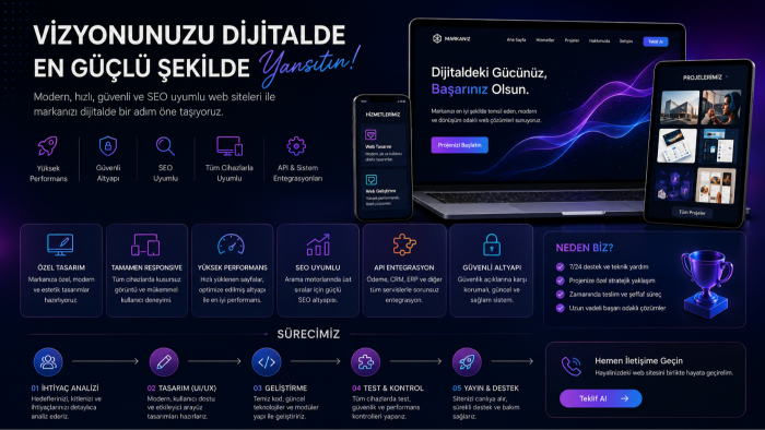 size özel web sitesi tasarlayıp kodlayacağım