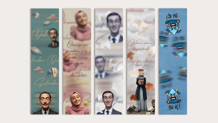 sizin için kişiyel özel kitap ayracı tasarımı yaparım