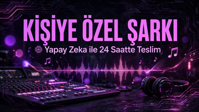 sana özel yapay zeka ile şarkı bestelerim klip yaparım