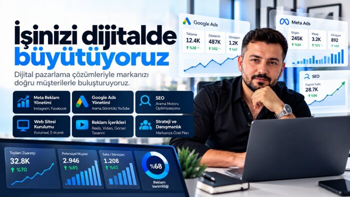 Meta Ads ve Google Ads reklam kurulumu ve yönetimi yapıyorum
