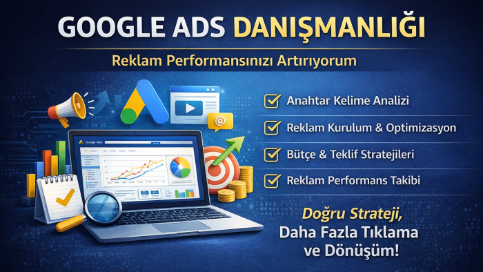 17 yıllık tecrübeyle google ads reklam yönetimi yaparım