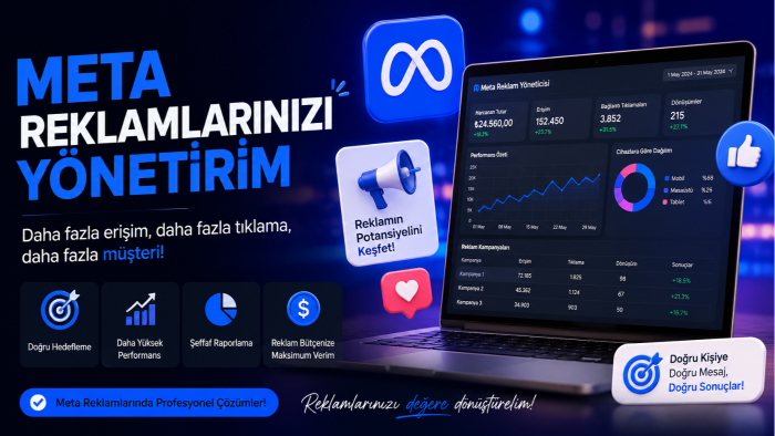 meta hesaplarınızı profesyonel bir şekilde yönetirim
