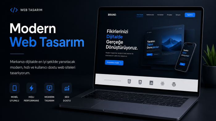 modern ve hızlı web siteleri tasarlıyorum