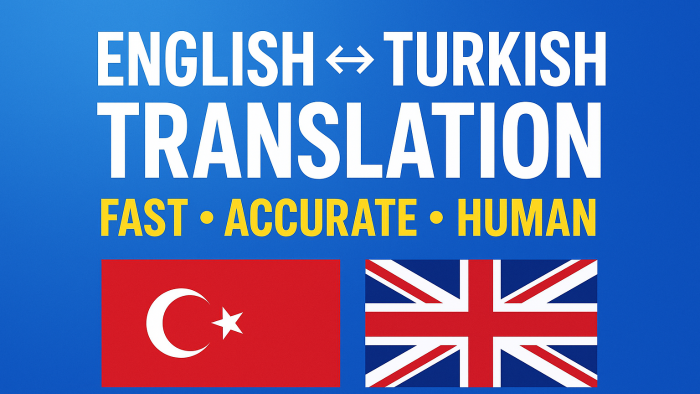 İngilizce ↔ Türkçe çeviri yapıyorum