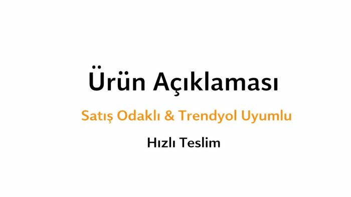 satış odaklı ürün açıklaması yazarım