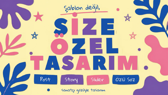 dikkat çeken Instagram post ve story tasarlarım