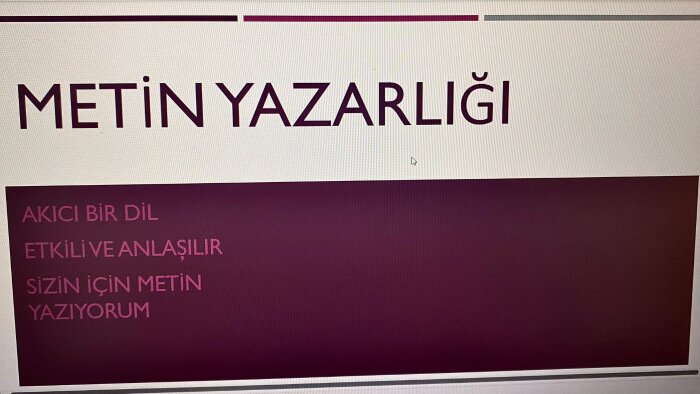 sizlere dilediğiniz konuda başarılı bir metin yazabilirim