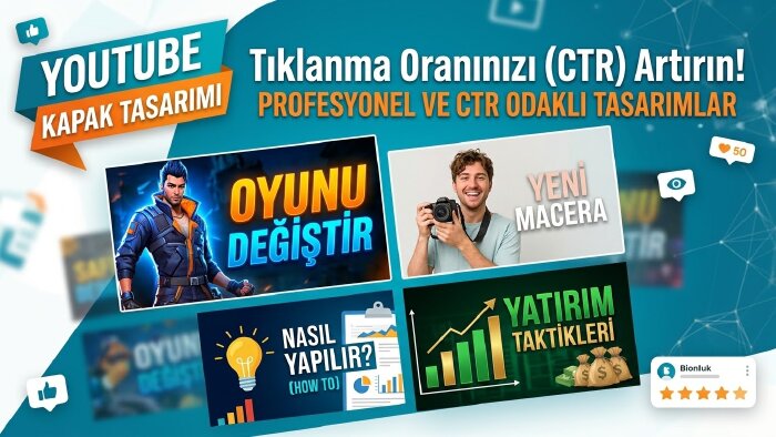 size profesyonel thumbnail tasarımı yaparım