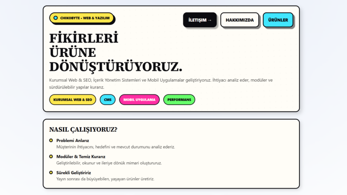 ölçeklenebilir ve modüler CMS sistemleri geliştiririm