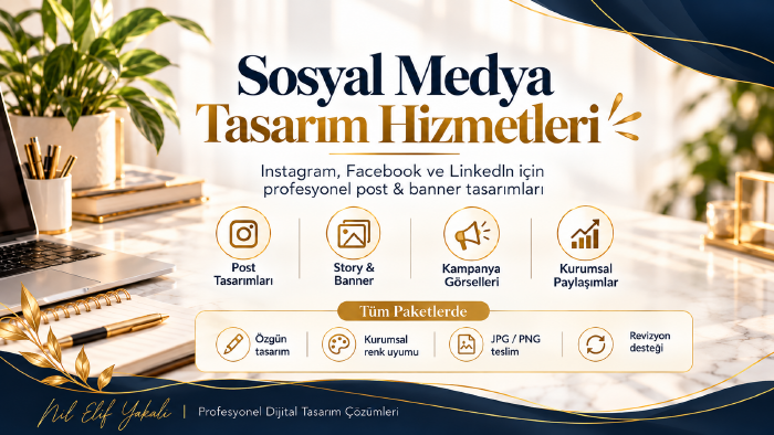 sosyal medya için özgün post ve banner tasarlarım