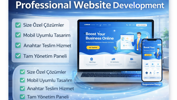 profesyonel anahtar teslim web sitesi yapıyorum